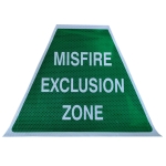 Sign Stickers - Reflective Misfire Sticker for 3-Sided Pyramid Cone